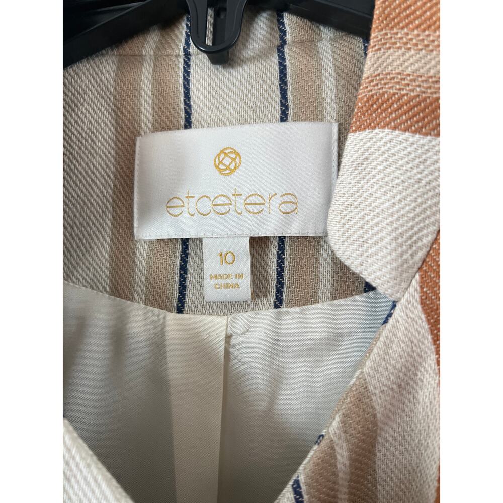 Etcetera Multicolor Striped Jacket - image 3
